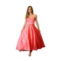 Red Fishtail Princess Ruffled Party Dress
