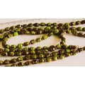 Vintage Retro Murano Green Agate Scottish Pebbl...