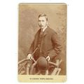 Victorian cdv photo man holding bowler hat Croy...
