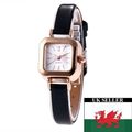 Ladies Girls Small Petite Silver Square Face Go...