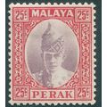 Perak 1939 25c dull purple & scarlet SG115 unused
