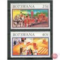 Botswana stamps 1977 - SG 392/393 - Silver Jubi...