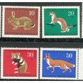 Germany 1966 - SG1434-37 - Child Welfare "Wildl...