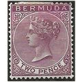 Bermuda 1898 SG26a 2d Brown-Purple Wmk Crown CA...