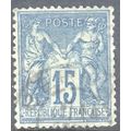 France 1876 - SG279 - 15c blue - Peace & Commer...