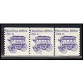 1897 1c Omnibus Barely Clears MNH Dry Gum PNC 4...