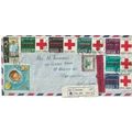 Jordan 1964 Red Cross set Registered cover Amma...