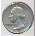 1959-D Washington 90% Silver Quarter, Circulate...