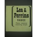 1940 Lea & Perrins Sauce Ad