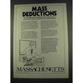 1974 Massachusetts Department of Commerce Ad