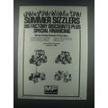 1985 Massey Ferguson Tractors Ad - Summer Sizzlers