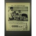 1947 Evervess Sparkling Water Ad - Yes.. He's used to the best