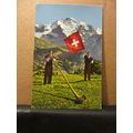 BERNER OBERLAND , SWITZERLAND used vintage post...