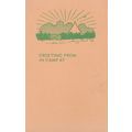 Camp Sunset Camping at Tent Boy Scouts Girl Gui...