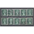 BULK STOCK.2p Myrtle-Green x 10.Type Unchecked....