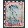 Bermuda 1940 SG112a 2d Ultramarine & Scarlet Fi...