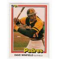 1981 Donruss Dave Winfield baseball card #364 –...