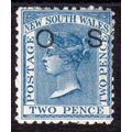 New South Wales Sg 040 2d Prussian Blue wmk 40 ...