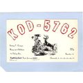 New Jersey Edison QSL Card KOD-5762 Irving T Lu...