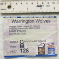 2006 ticket Warrington Wolves, Super League XI