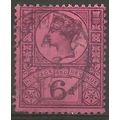 1887 SG208 6d Purple/Rose-Red Fine Used . .