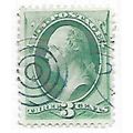 USA 1870 NATIONAL BANK NOTE 3c WASHINGTON TARGE...