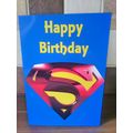 birthday card for kids - Superman - 006