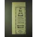 1900 National Biscuit Company Uneeda Biscuit Ad...