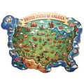 United States Jumbo Map Repositionable Vinyl Decal