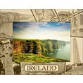 Ireland Laser Engraved Wood Picture Frame Lands...
