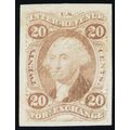 R41a, Used 20¢ Superb GEM Imperforate Foreign E...