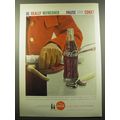 1959 Coca-Cola Soda Ad - Be really refreshed.. Pause for coke!