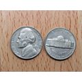 1964d USA 5 Cents Jefferson Nickel Coin