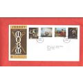 Jersey stamps. 1971 Jersey Artists FDC (F361)