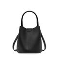 Women Genuine Soft Leather Shoulder Hobo Bag Black