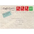 AIR MAIL etiquette on cover - Norway, Oslo 1946