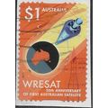 AUS 2017 $1.00 (S/A) 'WRESAT' (ON PAPER) FINE U...