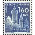 CZECHOSLOVAKIA, Kokorin castle, blue 1960, 1.60Kcs