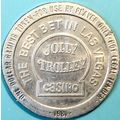 Jolly Trolly. $1 Casino Token. Las Vegas, NV. U25.