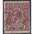 AUSTRALIA, 1919 1.5d George V, SG 55 (Scott #63...