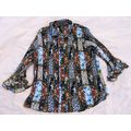 Essentials Milano Patchwork Blouse Shirt Top 2X...