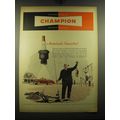 1949 Champion Spark Plugs Advertisement - America's Favorite