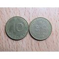 1985f 10 Pfennig Germany Coin