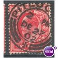 GB stamps 1902-10 KEV11 - 1d SG219 Pitlochry 1