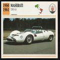 1960 to 1961 Maserati TIPO 63 Classic Car Photo...