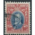 Southern Rhodesia 1933 SG22a 10d Blue & Scarlet...