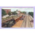 MI Petoskey Suburban Station & Trains View Down...
