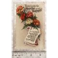 vintage postcard Fond Love to Auntie on her Bir...