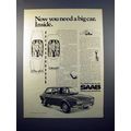 1971 Saab 99 Sedan Car Ad - You Need a Big Car ...