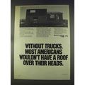 1977 ATA American Trucking Association Ad - Have a Roof